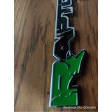 Restinal Ford Raptor Svt Arma 3D Yeşil Siyah Kırmızı Bagaj Yazısı Logo Emblem Etiket Uyumlu Metal Arka Arma - 1 adet