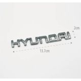Restinal Hyundai Bagaj Amblem Yazısı 3D 13.7CMX2CM Arka Bagaj Amblem Logo 3m Bantlı Uyumlu Aksesuar - 1 adet