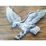 Restinal Kartal Bagaj Arma Logo Gümüş Renk Oto Bagaj Amblem Universal Araç Aksesuar Metal Kartal Dekor - 1 adet
