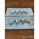 Restinal Vvti Yazı Arma 2 Adet 3D Krom Logo Yapıştırma Sticker Oto Çamurluk Bagaj Universal Set - 1 adet