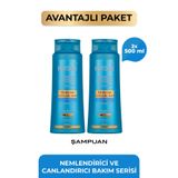 Restorex Hyaluronic Glycolic Acid Nemlendirici Canlandırıcı Şampuan 2 x 500 Ml