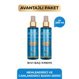 Restorex Hyaluronic Glycolic Acid Nemlendirici Canlandırıcı Sıvı Saç Kremi 2 x 200 ml