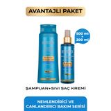 Restorex Hyaluronic & Glycolic Acid Nemlendirici Onarıcı Sıvı Saç Kremi + Şampuan