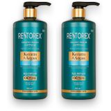 Restorex Keratin & Argan Onarıcı Saç Bakım Şampuanı 900 Mililitre, Yıpranmış ve Hasar Görmüş Saçlar (2 paketi)