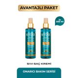 Restorex Keratin & Argan Onarıcı Sıvı Saç Bakım Kremi 2 x 200 Ml