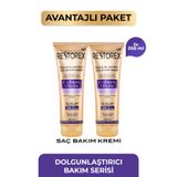 Restorex Kolajen & Biotin Dolgunlaştırıcı Saç Bakım Kremi 2 x 250 Ml