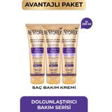 Restorex Kolajen & Biotin Dolgunlaştırıcı Saç Bakım Kremi 3 x 250 Ml