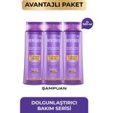 Restorex Kolajen & Biotin Dolgunlaştırıcı Şampuan 3 x 500 ml Tüm Saçlar İçin Standart Bakım