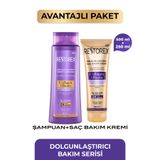 Restorex Kolajen & Biotin Dolgunlaştırıcı Şampuan 500 Ml + Saç Bakım Kremi 250 Ml