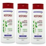 Restorex Sağlıklı Uzama Saç Dökülmesine Karşı Etkili 3x500 ml Şampuan
