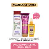 Restorex Speed Strong Onarıcı Yağ + Saç Kremi + Saç Dökülmesine Karşı Şampuan