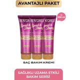 Restorex Speed Strong Saç Bakım Kremi 3 x 250 ml Sağlıklı Uzama Etkili Kolay Tarama