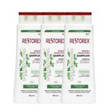 Restorex Yağlı Saçlar İçin 3x500 ml Şampuan
