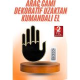 Resveq Kumandalı El LED Araba Içi 4 Farklı Mod El Orta Parmak LED - Çok Renkli