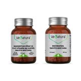 Resveratrol 250 Mg 30 Kapsül + Magnezyum Sitrat ve P5P (Vitamin B6) 90 Kapsül