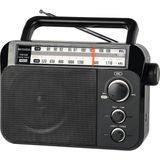 Retekess Taşınabilir Am/fm Radyo - "haberlere ve Maçlara Net Ulaşın" | Yüksek Hassasiyetli Çekim ve Teleskopik Anten - Siyah