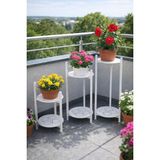 Retodesign 3 BOY BEYAZ METAL TEPSİLİ ÇİÇEKLİK, ÇİÇEK RAFI 1496