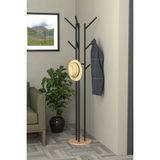 Retodesign 9 Kancalı Ayaklı A.çam Tablalı Askılık 5102