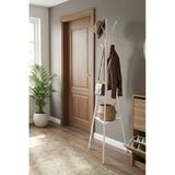 Retodesign Beyaz Elbise Askısı Raflı Ayaklı Askı 3 Ayaklı Antre Askı, Metal Ayaklı Askı 7501 Beyaz