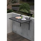 Retodesign Metal Katlanır Balkon Masası -askılı Katlanır Masa 5002