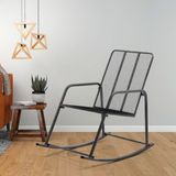 Retodesign Metal Sallanan Sandalye/ Bebek Emzirme Koltuğu/baba Koltuğu - Siyah