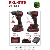 Retools Bordo 2'Li Set(Şarjlı Torklu Vidalama-Şarjlı Matkap)