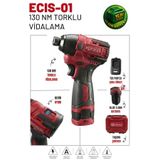 Retools Bordo Şarjlı Torklu Vidalama