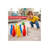 Retoys Eğitici Oyuncak Bowling Seti Büyük Boy 8 Parça 6 Labut 2 Top (KUTULU)