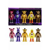 Retoys Five Nights At Freddy 5'li Set Işıklı Hologramlı Eklemli Karakter Dev Figür Oyuncak 22cm