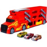 Retoys Kırmızı 3 Katlı Tır Kamyon Oyuncak 3-6 Yaş İçin 37 Araç Kapasiteli Eğlenceli Oyun Seti