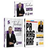 Retro 2025 KPSS Türkçe 5Yüz Ders Notları + Soru Bankası + Paragraf Soru Bankası 3 lü Set - Aker Kartal Retro Yayıncılık