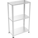 Retro 3 Raflı Metal Kitaplık- 80X92X40 cm