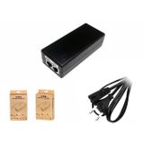Retro 48 V 1 A 48 W Gigabit Poe Enjektör + Adaptör