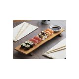 Retro Ahşap Sushi Servis Tabağı