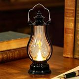 Retro Alev Efektli Led Lamba Pilli Gaz Lambası Modeli Kandil Atmosfer Dekoratif Ramazan Yılbaşı Aydınlatma