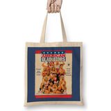 Retro American Gladiators Bez Çanta Uzun Saplı - Açık Bej - 40 X 40