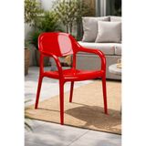 RETRO ART 2’li Set Vera Kollu Plastik Sandalye – Bahçe, Balkon, Kafe ve Restoran Sandalyesi