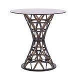 Retro Art Eiffel Masa Temperli Cam 70 cm - Beyaz
