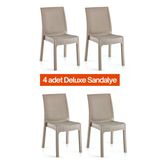 Retro Art Holiday Deluxe Kolsuz Sandalye 4'Lü