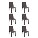 RETRO ART Holiday Kolsuz Sandalye 6'lı Bahçe ve Balkon Sandalyesi