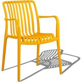 Retro Art Paris Sandalye 6'lı Set – Bahçe Balkon Kafe Restoran Sandalyesi - Sarı