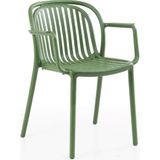 Retro Art Polo Sandalye 2'li Set | Balkon, Bahçe ve Kafe Sandalyesi - Yeşil