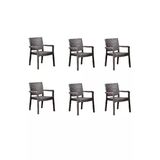RETRO ART Troya Rattan Koltuk 6'lı Set Hk-730