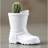 Retro Ayakkabı Tasarımlı Dekoratif Saksı - Nostaljik Bot Çiçeklik, Bahçe ve Balkon Dekoru, Estetik Sukulent ve Kaktüs Saksısı, Vintage Shoe Flower Pot – Unique Home Decoration (sarı)