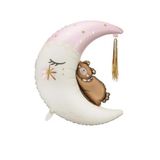 Retro Ayda Uyuyan Ayı Folyo Balon 86 Cm