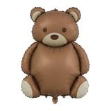 Retro Ayı Folyo Balon Retro Teddy Bear Büyük Ayı Balon 89x72 cm