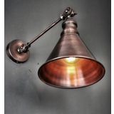 Retro Bakır Eskitme Mafsalı Aplik Rustik Aplik Okuma Lamabası 64