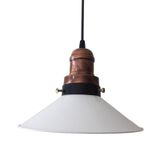 Retro Beyaz Metal Sarkıt Avize 23 Cm