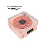 Retro Bluetooth Hoparlör Pembe
