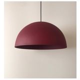Retro Bordo Içi Bordo Metal Sarkıt Avize 40 Cm En